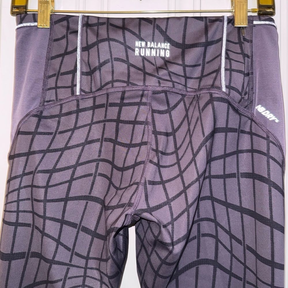 New Balance Purple Geometric Leggings - Picture 3 of 8